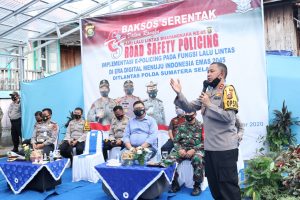 Kapolda Sumsel Laksanakan Giat Baksos Dalam Rangka HUT Polantas Ke-65 Tahun 2020 di Ilir Barat I Palembang