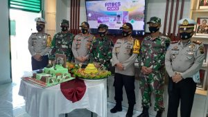 Polres Lahat Berikan Ucapan Selamat HUT TNI Ke-75 Kejajaran Satuan TNI di Kabupaten Lahat