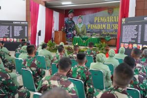 Kunker ke Batalyon Arhanud 12/3/SBP Pangdam II/Sriwijaya Berpesan Jaga Integritas