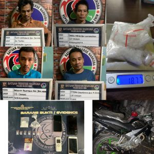Sedang Transaksi Narkoba, 4 Lelaki Ini Diamankan Polisi