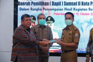 Anggota DPRD Dapil II Menyerap Aspirasi Pemerintah Kota Palembang Dalam Anggaran Pembangunan tahun 2021