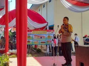 Kunker Ke Kabupaten Lahat, Kapolda Sumsel Peletakan Batu pertama GOR M.Hasan