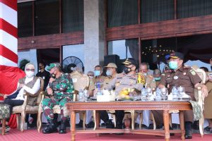 Kapolda Sumsel Bersama Forkompimda Provinsi Sumsel Hadiri Apel Kesiapsiagaan Terpadu Antisipasi Bencana Alam