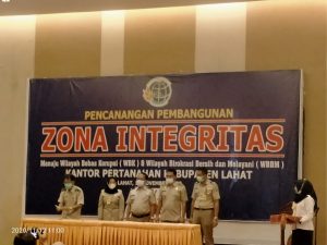 BPN Lahat Pencanangan Zona Integritas Menuju WBK dan WBBM