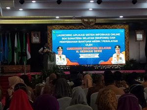 Gubernur Sumsel Buka Launching Aplikasi Simfonis