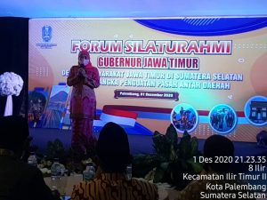 Forum Silaturahmi Gubernur Jatim Dengan Masyarakat Jatim di Sumsel Dalam Rangka Penguatan Pasar Antar Daerah