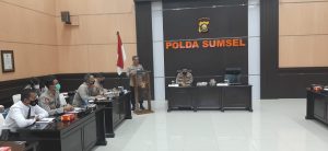 Kapolda Sumsel Menghadiri Monitoring, Evaluasi Dan Asistensi (MEA) Quick Wins Giat VI TA 2020