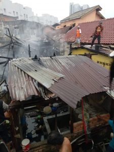 Lagi dan Lagi Si Jago Merah Beraksi Lagi Memakan 1 Korban di Jalan Radial Palembang