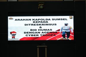 Arahan Kapoda Sumsel Kepada Personel Direskrimsus Dengan Agenda Cyber Troops