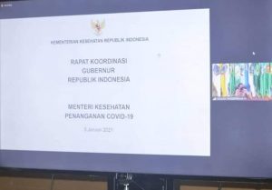 Sekda Mura Ikut Rakor Pelaksanaan Kesiapan Vaksinasi Covid 19 dan Penegakan Prokes Bersama Mendagri, Menkes dan Ka. BNPB