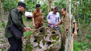 Megalit Kembali Ditemukan di Kabupaten Lahat, Kali ini Berbentuk Lumpang Batu