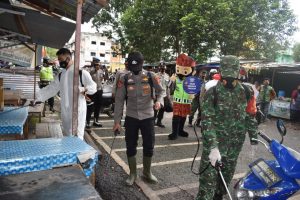 Sinergitas TNI Polri di Kabupaten Muara Enim Bersinergis Penanganan Covid 19