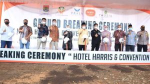 Peletakan Batu Pertama Pembangunan Harris Hotel dan Convention Hall