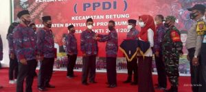 Sebanyak 70 Pengurus Persatuan Perangkat Desa Indonesia Di Kecamatan Betung Resmi Dikukuhkan