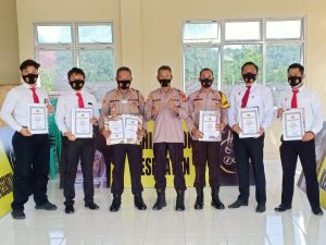 Berhasil Ungkap Kasus Dipandemi Covid-19 Kapolsek Kota Lahat Mendapat Penghargaan