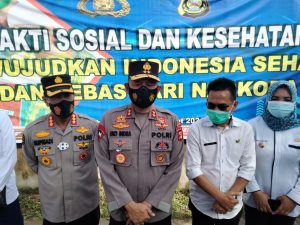 Kapolda Sumsel Melaksanakan Baksos dan Bakkes di Kelurahan Sei Lais Kalidoni