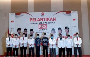 Pengurus MPD, DPD dan DED Partai Keadilan Sejahtera Kabupaten Lahat Dilantik