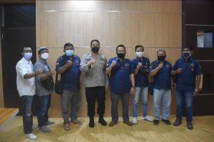 Jalin Sinergitas, PWI Kabupaten Musi Banyuasin Silahturahmi Ke Polres Musi Banyuasin