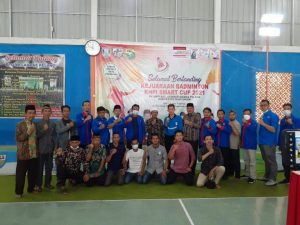 Ketua DPD KNPI Banyuasin Hadiri Kejuaraan Badminton Smart Cup 2021