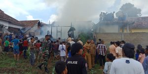 Kebakaran di Naskah Kecamatan Sukarami Kota Palembang