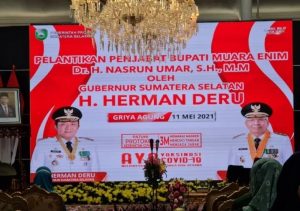 Gubernur Sumsel Melantik Penjabat Bupati Kabupaten Muara Enim