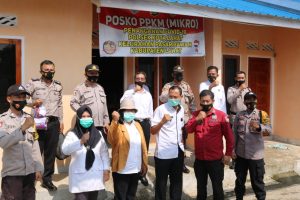 Giat PPKM, Polsekta dan Tim Mang PDK Cek Warga Isolasi Mandiri