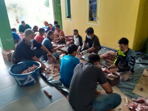 Warga Perumahan Bukit Arkomba Potong Kambing 12 Ekor, di Idul Adha 1442 H