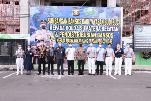 Kapolda Sumsel Terima Bantuan Beras dari  Yayasan Buddha Tzu Chi Palembang