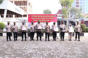 Kapolda Sumsel Berikan Bantuan Rapid Swab Antigen dan Hand Santizer pada Satwil Jajaran Polda Sumsel