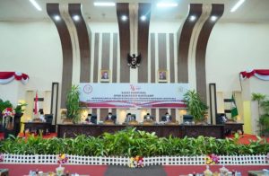 Rapat Paripurna DPRD Kabupaten Banyuasin Mendengarkan Pidato Kenegaraan