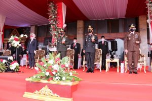 Kapolda Sumsel Bersama Forkompimda Sumsel Upacara 17 Agustus 2021 di Griya Agung