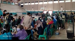 Antusiasme Warga Ikuti Serbuan Vaksin Covid-19, Dandim 0405/Lahat : Dengan Divaksin Terbentuk Herd Immunity