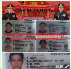 Polres Lahat Ungkap Kasus Pemalsuan SIM