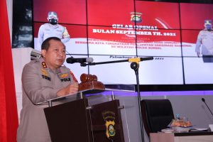 Kapolda Sumsel Pimpin Pelaksanaan Opsnal Triwulan III Polda Sumsel di Polrestabes Palembang