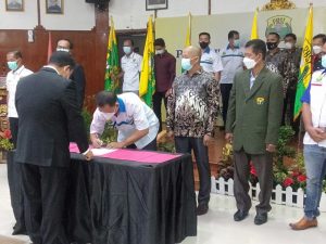 Pelantikan pengurus PBSI Kabupaten Muara Enim, lahat, Lubuk Linggau Muratara, Oku, Empat lawang Masa Bakti 2020-2024 dan 2021-2025