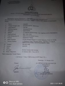 Luar Biasa Pihak SPKT Polsek Bukti Raya. Tanpa Mengulur Waktu Lama Respon Laporan Masyarakat.