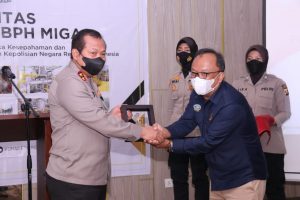Kapolda Sumsel Dalam Kegiatan Pelaksanaan Sosialisasi Perjanjian Kerjasama