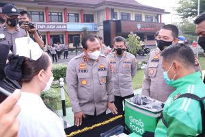 Polda Sumsel Gandeng Grab Palembang Gelar Vaksinasi Keliling 14 Daerah