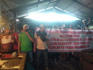 PPPKP dan Pedagang Pasar Kuto Minta Pasar Kuto Tidak Dikelola Pihak Ketiga