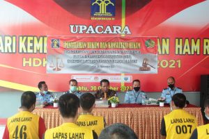 Tim Penyuluh Hukum Kanwil Sumsel, Lakukan Penyuluhan hukum dan Konsultasi Hukum di Lapas Kelas II A Lahat