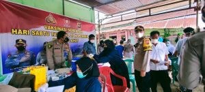 Kejar Target Herd Immunity, Vaksinasi serentak Terus Dilakukan Polres Lahat