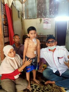 Muhamad Rizky Febrian, Bocah 6 Tahun Penderita Leher Bocor Butuh Donasi