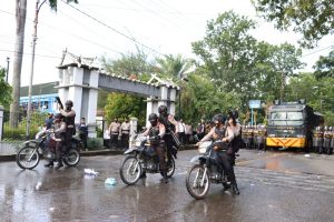 Pengamanan Pilkades Serentak Kabupaten Lahat, Polres Lahat Gelar Simulasi Sispam Kota