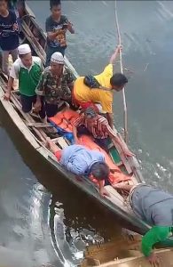 Korban Tewas Dimangsa Buaya Muara  Telah Ditemukan di Muara Ibong Desa Sedang