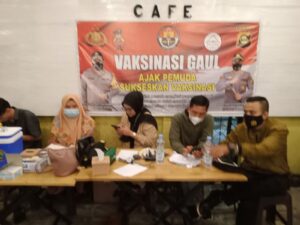 Pengunjung Star Home Cafe Ramaikan Vaksinasi Gaul Polres Lahat