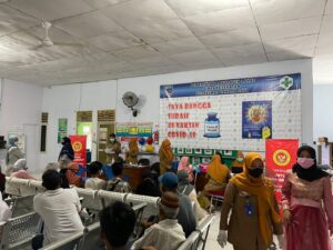 Program Vaksinasi Binda Sumsel Bersama Dinkes Kabupaten Lahat Disambut Antusias Warga