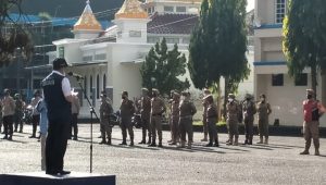 Jelang Pilkades Serentak 2021, Pemkab Lahat Gelar Apel Pengamanan