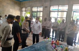 Polres Lahat Gelar Simulasi Pengamanan Pilkades Serentak Tahun 2021