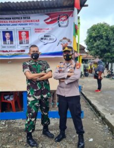 Polri dan TNI Bersinergi, Kawal Pilkades Serentak Kabupaten Lahat 2021