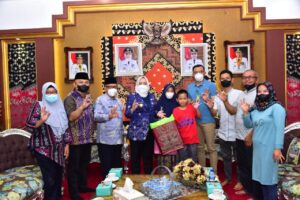 Bupati Musi Rawas Hj Ratna Machmud Terima Aditia di Pendopoan
